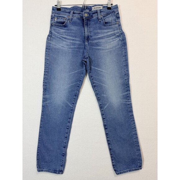 AG Adriano Goldschmied The Mari High-Rise Straight Leg Jeans In Medium Wash 31R - Picture 2 of 14